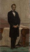 William Morris Hunt Portrait of Abraham Lincoln by the Boston artist William Morris Hunt, oil on canvas